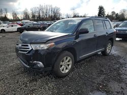 Toyota Highlander Base salvage cars for sale: 2013 Toyota Highlander Base