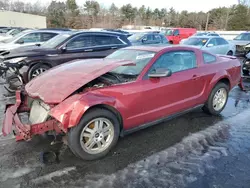 Salvage cars for sale at Exeter, RI auction: 2007 Ford Mustang