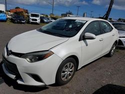 Salvage cars for sale at Kapolei, HI auction: 2015 Toyota Corolla ECO