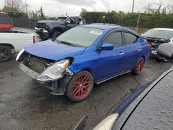 Salvage cars for sale at San Martin, CA auction: 2016 Nissan Versa S