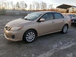 Salvage cars for sale at Spartanburg, SC auction: 2013 Toyota Corolla Base