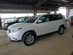 Salvage cars for sale at American Canyon, CA auction: 2013 Toyota Highlander Base