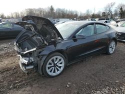 Salvage cars for sale at Chalfont, PA auction: 2022 Tesla Model 3