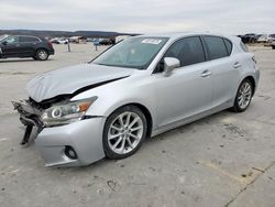 Salvage cars for sale at Grand Prairie, TX auction: 2012 Lexus CT 200