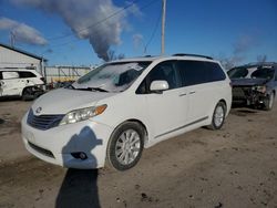 Salvage cars for sale at Pekin, IL auction: 2011 Toyota Sienna XLE