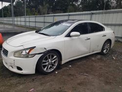 Salvage cars for sale at Savannah, GA auction: 2009 Nissan Maxima S