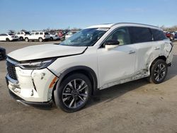 Salvage cars for sale at Fresno, CA auction: 2022 Infiniti QX60 Luxe