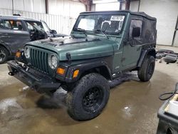 Jeep Wrangler salvage cars for sale: 1999 Jeep Wrangler / TJ SE