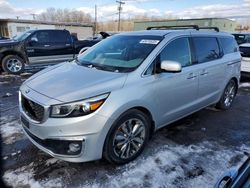 Salvage cars for sale at New Britain, CT auction: 2015 KIA Sedona SXL