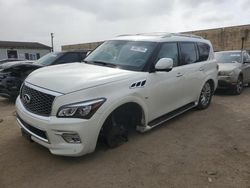 Salvage cars for sale at Laurel, MD auction: 2016 Infiniti QX80