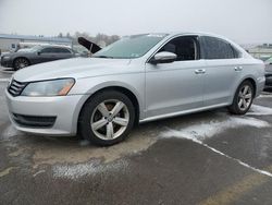 Salvage cars for sale at Pennsburg, PA auction: 2012 Volkswagen Passat SE