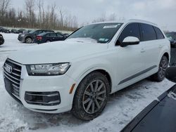 Salvage cars for sale at Leroy, NY auction: 2017 Audi Q7 Premium Plus