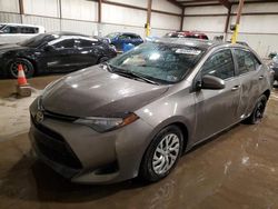 Salvage cars for sale at Pennsburg, PA auction: 2017 Toyota Corolla L