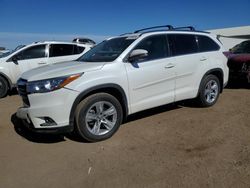 Salvage cars for sale at Brighton, CO auction: 2016 Toyota Highlander Limited