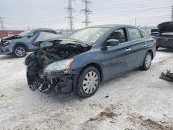 Salvage cars for sale at Elgin, IL auction: 2015 Nissan Sentra S