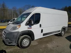 Salvage cars for sale at Waldorf, MD auction: 2019 Dodge RAM Promaster 2500 2500 High