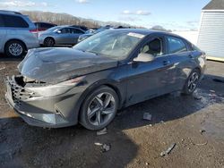 Salvage cars for sale at Assonet, MA auction: 2021 Hyundai Elantra Limited