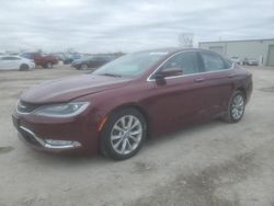 Salvage cars for sale at Kansas City, KS auction: 2015 Chrysler 200 C