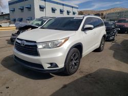 Salvage cars for sale at Albuquerque, NM auction: 2016 Toyota Highlander XLE