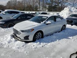 Salvage cars for sale at North Billerica, MA auction: 2020 Ford Fusion SE