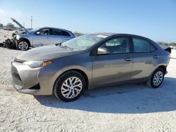 Toyota Corolla l salvage cars for sale: 2018 Toyota Corolla L