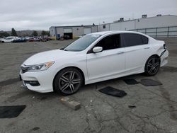 Salvage cars for sale at Vallejo, CA auction: 2016 Honda Accord Sport