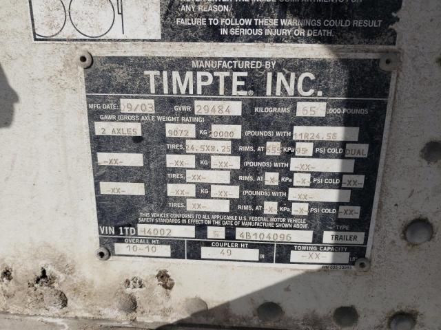 2003 Timpte Semi Trailer