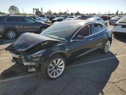 Salvage cars for sale at Van Nuys, CA auction: 2018 Tesla Model 3