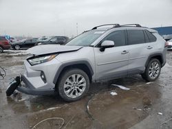 Salvage cars for sale at Woodhaven, MI auction: 2022 Toyota Rav4 XLE Premium