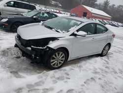 Salvage cars for sale at Mendon, MA auction: 2015 Hyundai Elantra SE