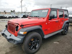 Vehiculos salvage en venta de Copart Los Angeles, CA: 2019 Jeep Wrangler Unlimited Sport