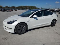 Salvage cars for sale at Apopka, FL auction: 2021 Tesla Model 3