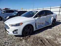 Salvage cars for sale at Cahokia Heights, IL auction: 2020 Ford Fusion Titanium