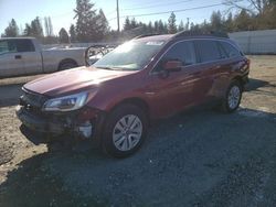 Subaru salvage cars for sale: 2017 Subaru Outback 2.5I Premium