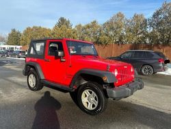 Jeep Wrangler Sport salvage cars for sale: 2015 Jeep Wrangler Sport