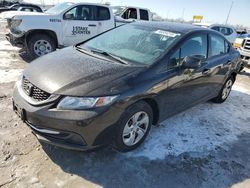 Salvage cars for sale at Cahokia Heights, IL auction: 2013 Honda Civic LX