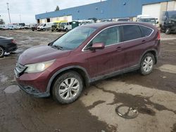 Salvage cars for sale from Copart Woodhaven, MI: 2012 Honda CR-V EX