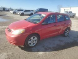 Salvage cars for sale at Kansas City, KS auction: 2004 Toyota Corolla Matrix XR