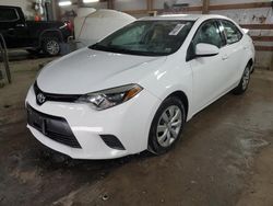 Salvage cars for sale at Pekin, IL auction: 2014 Toyota Corolla L