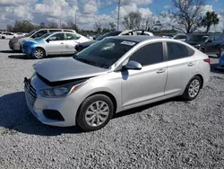 Salvage cars for sale at Riverview, FL auction: 2021 Hyundai Accent SE