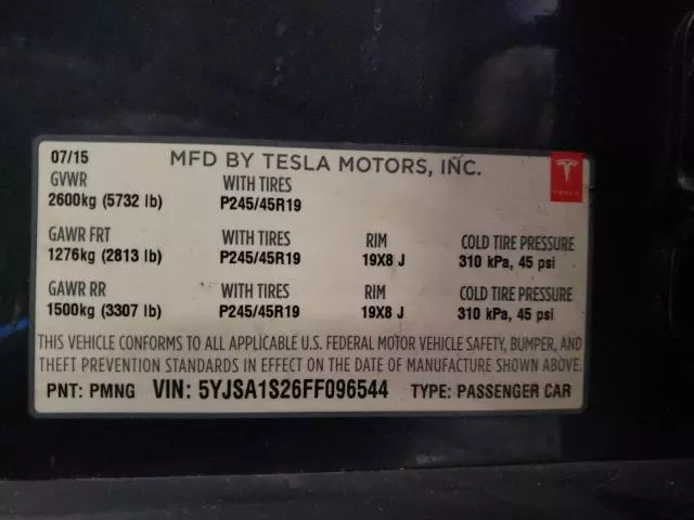 2015 Tesla Model S 70D