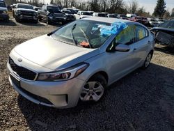 Salvage cars for sale at Portland, OR auction: 2018 KIA Forte LX