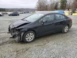 Honda salvage cars for sale: 2012 Honda Civic LX