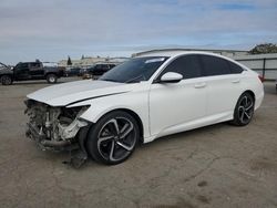 Salvage cars for sale from Copart Bakersfield, CA: 2018 Honda Accord Sport