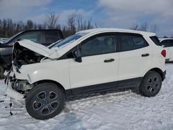 Salvage cars for sale at Leroy, NY auction: 2018 Ford Ecosport S