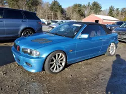 Salvage cars for sale at Mendon, MA auction: 2002 BMW 330 CI