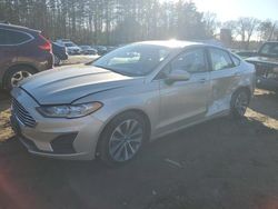 Salvage cars for sale at North Billerica, MA auction: 2019 Ford Fusion SE