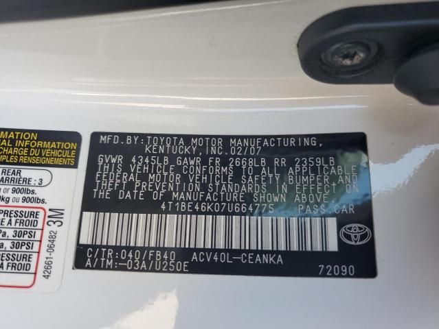 2007 Toyota Camry CE