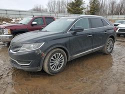 Salvage cars for sale at Davison, MI auction: 2016 Lincoln MKX Select