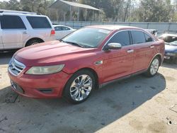 Salvage cars for sale at Savannah, GA auction: 2010 Ford Taurus Limited